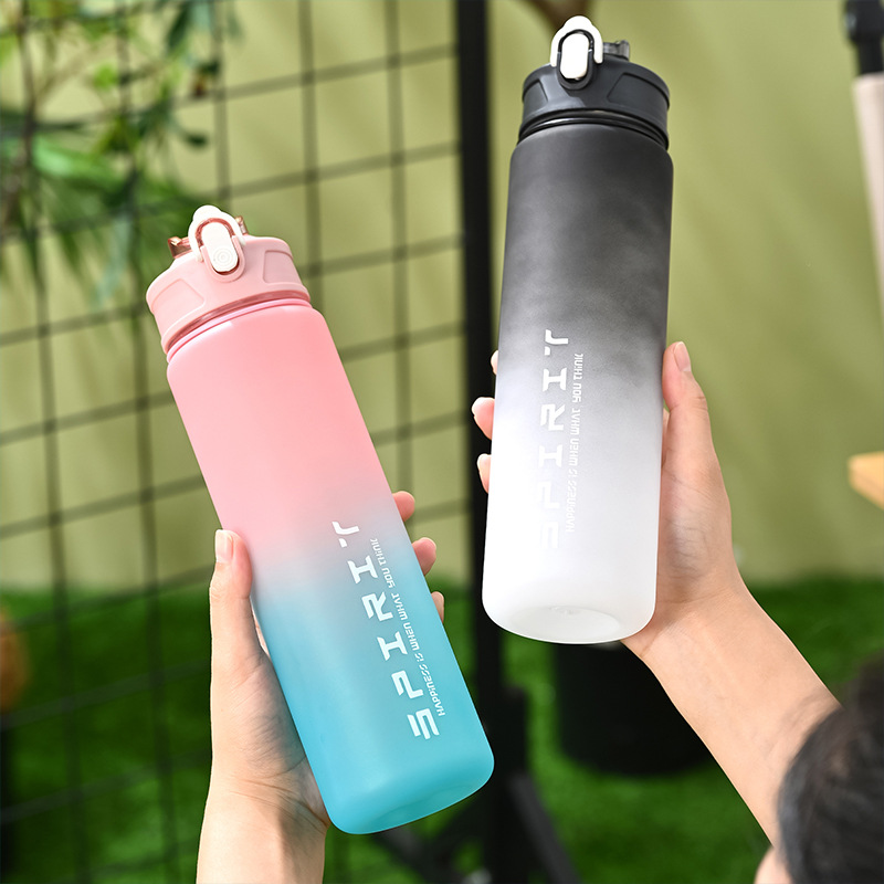Smart Water Bottle Tracker - 1PCS ขายร้อน 750ML ขวดน้ํากีฬา Shaker กลางแจ้งแบบพกพา