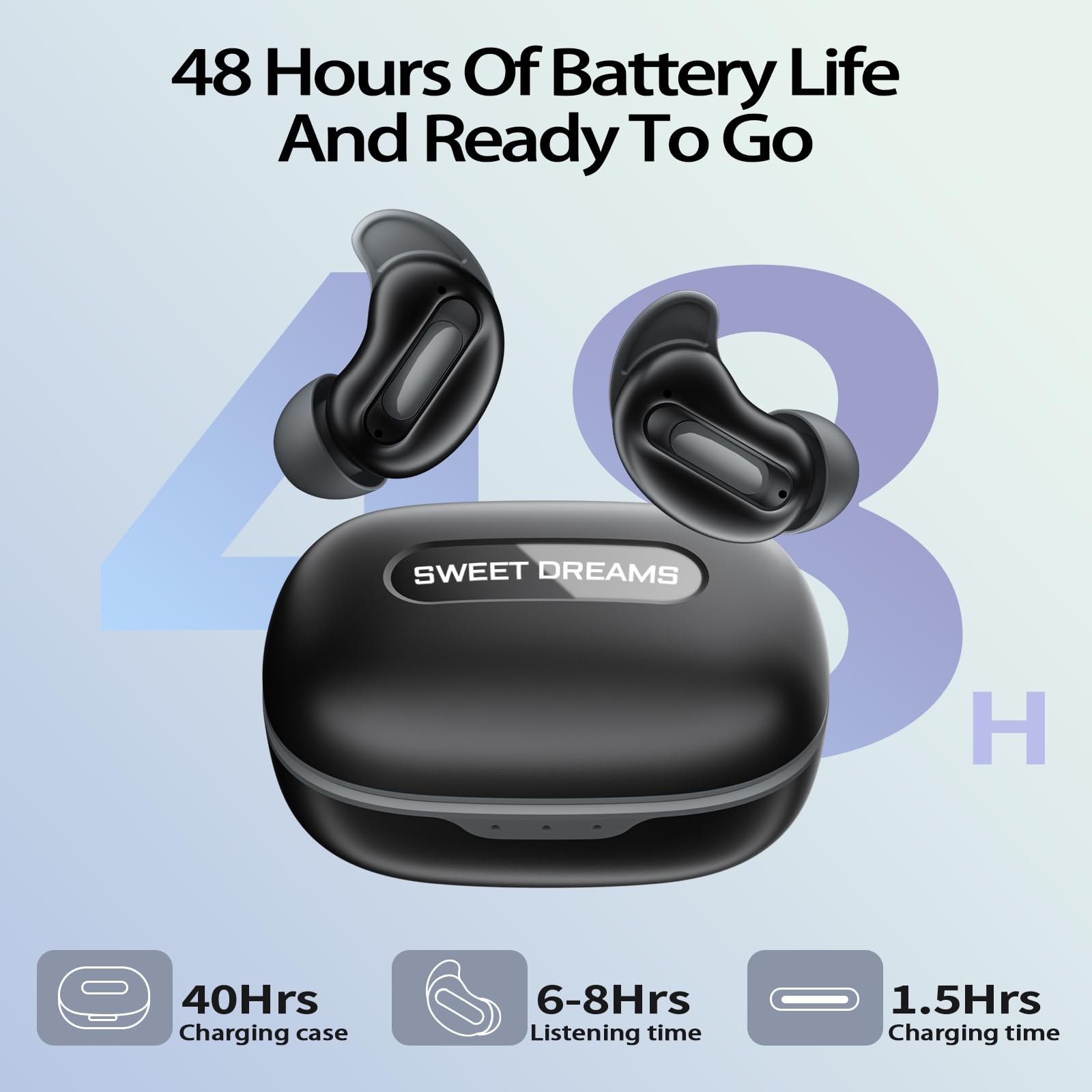 Earbuds Anc Wireless - หูฟัง D20 Mini Sleep สำหรับคนนอนตะแคง |
