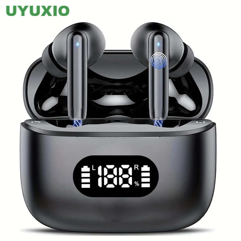 Earbuds Anc Wireless - UYUXIO หูฟังไร้สาย 40dB ตัดเสียงรบกวนบลูทูธ 5.3 หูฟัง