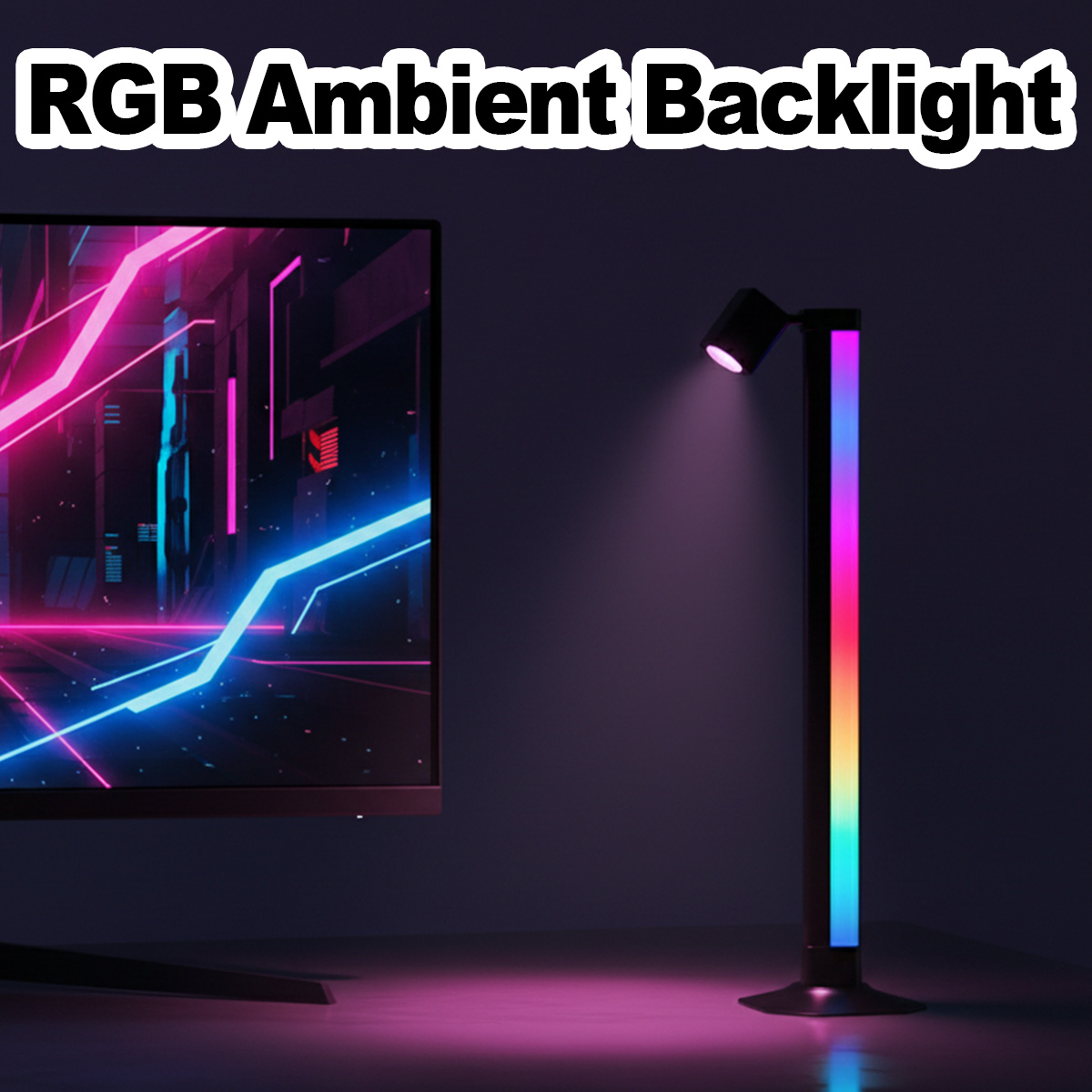 Rgb Desk Lamp Smart - ไฟ LED RGB อัจฉริยะ ควบคุมผ่านแอพ ซิงค์เพลงได้