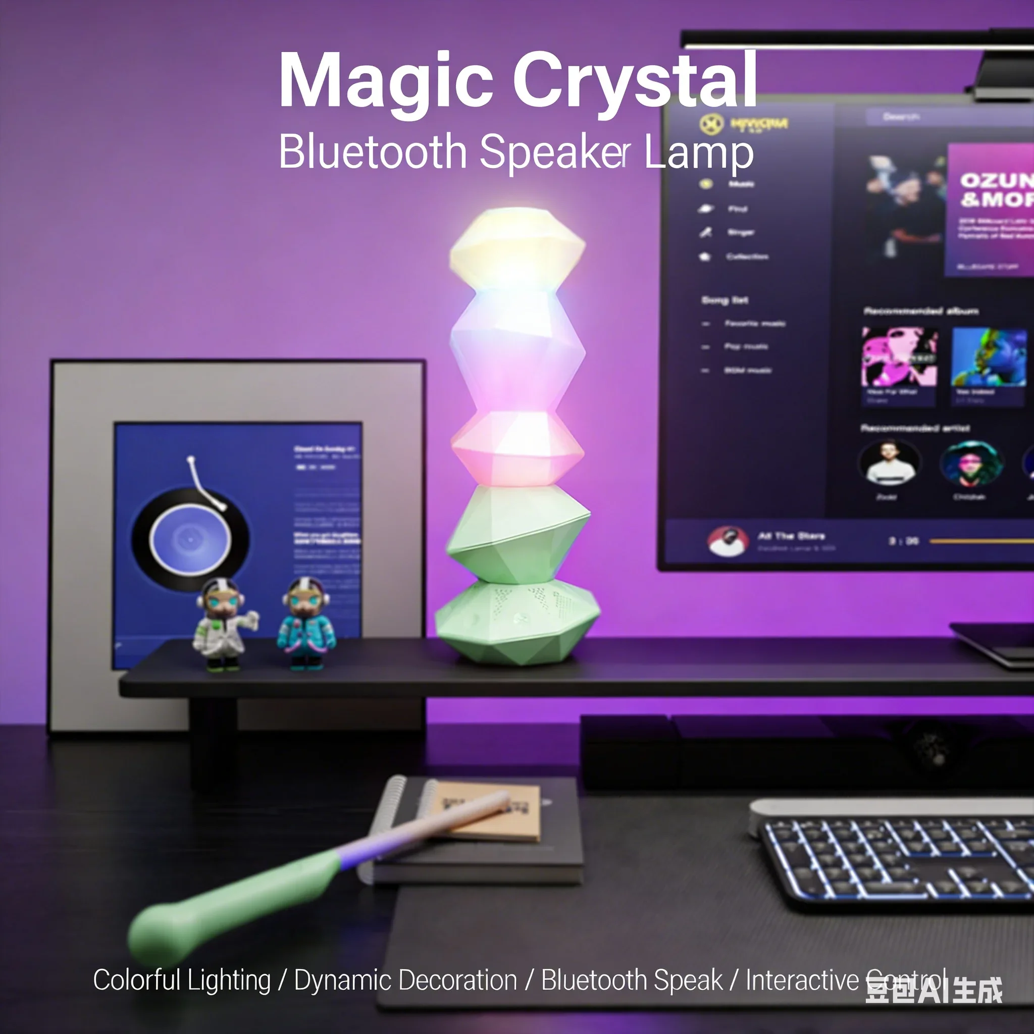 ลำโพงบลูทูธอัจฉริยะดีไซน์ใหม่  - Rgb Desk Lamp Smart บทวิจารณ์และราคา