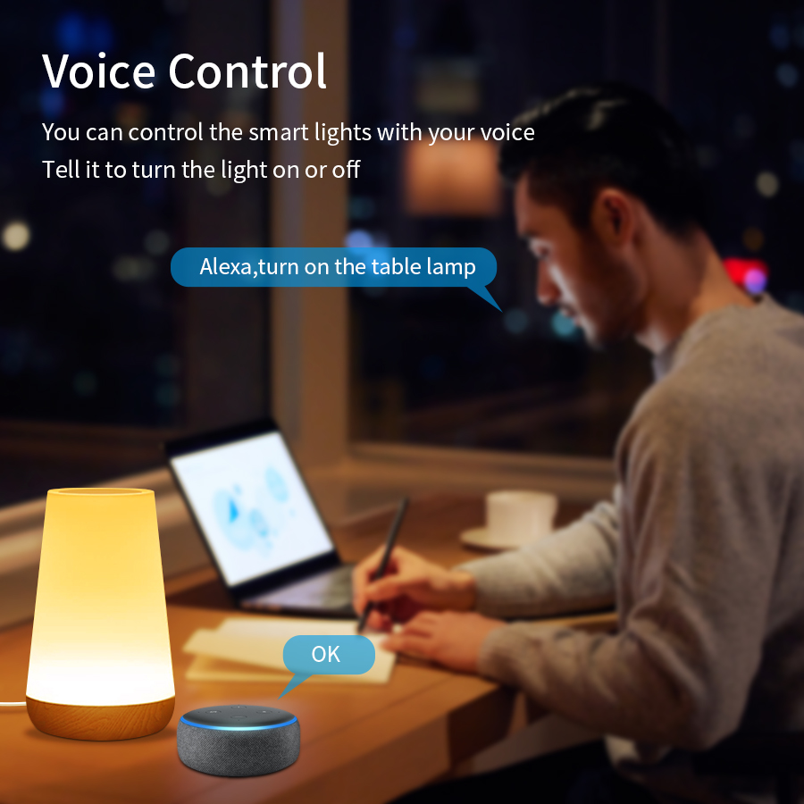 Tuya โคมไฟตั้งโต๊ะอัจฉริยะ WIF - Rgb Desk Lamp Smart บทวิจารณ์และราคา