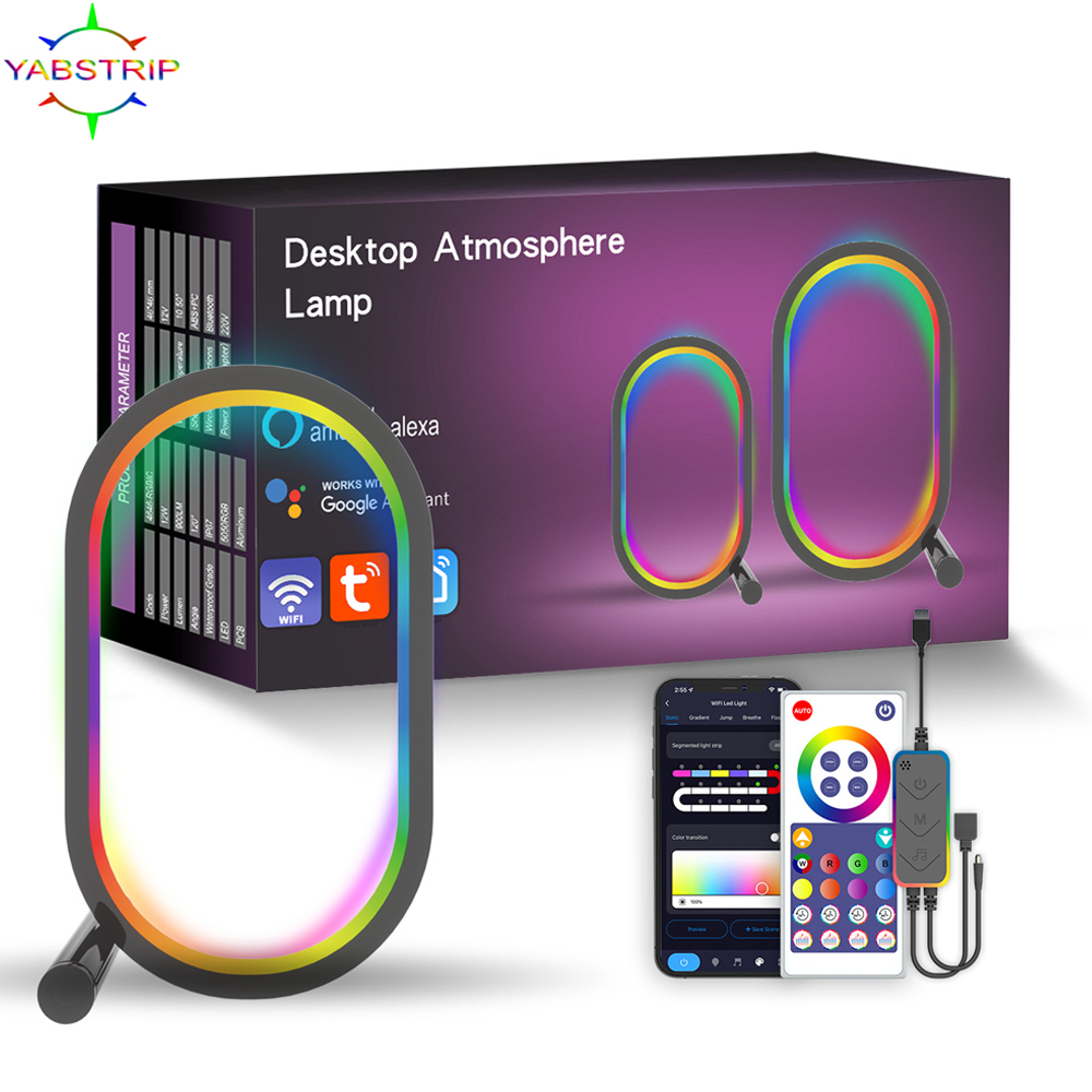 โคมไฟโต๊ะที่สร้างสรรค์แอป WiFi - Rgb Desk Lamp Smart บทวิจารณ์และราคา