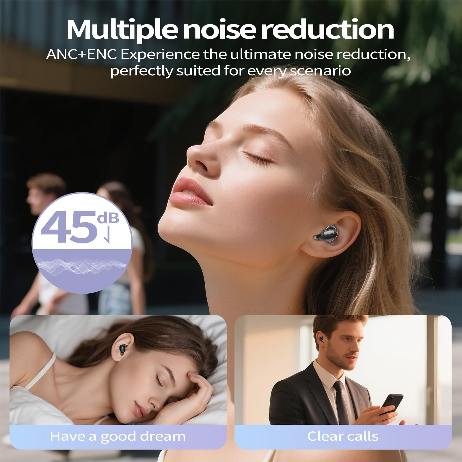 หูฟัง D20 Mini Sleep สำหรับคนน - Earbuds Anc Wireless บทวิจารณ์และราคา