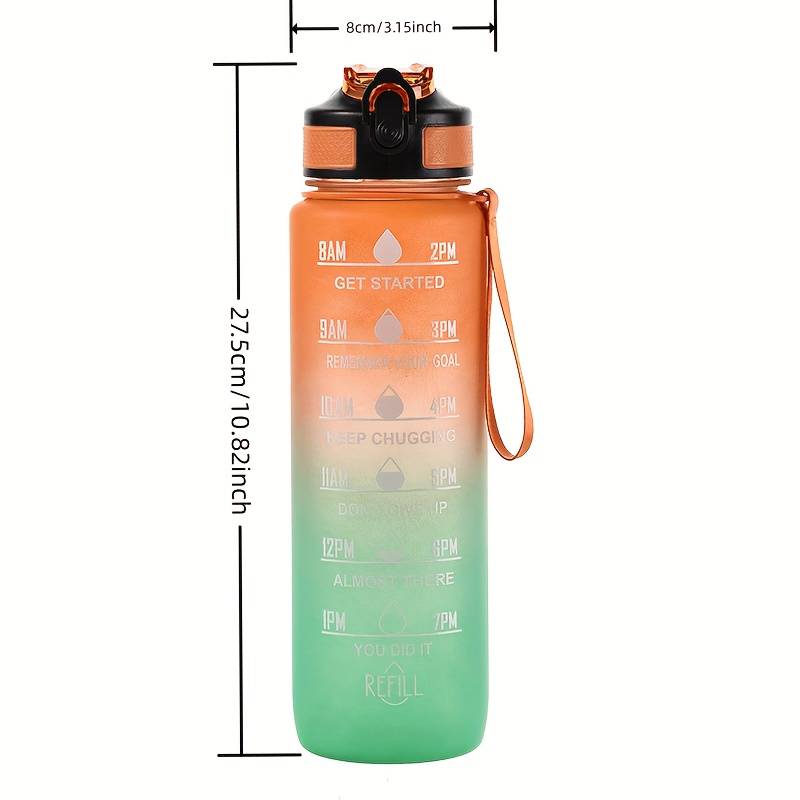 สีไล่ระดับสี 1000 มล. ถ้วยพลาส - Smart Water Bottle Tracker บทวิจารณ์และราคา