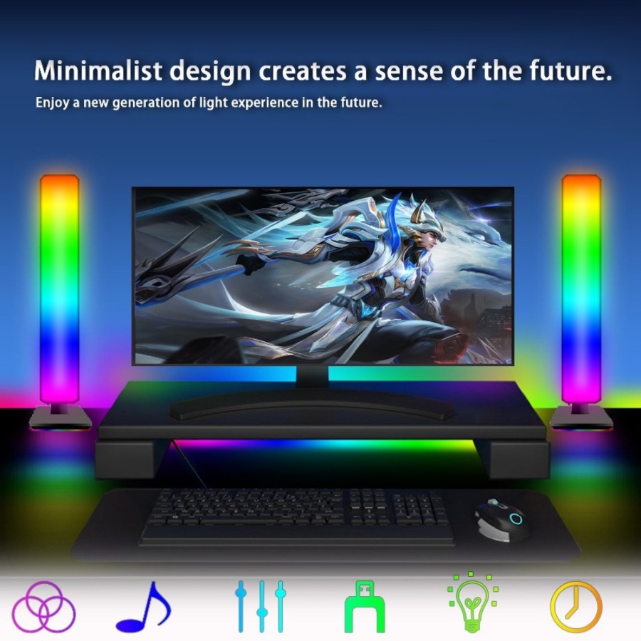 ไฟบรรยากาศอัจฉริยะ Tuya RGB สำ - Rgb Desk Lamp Smart บทวิจารณ์และราคา