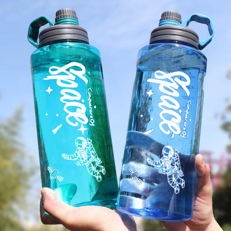 2L 3L ขนาดใหญ่ความจุขวดน้ํากีฬ - Smart Water Bottle Tracker บทวิจารณ์และราคา