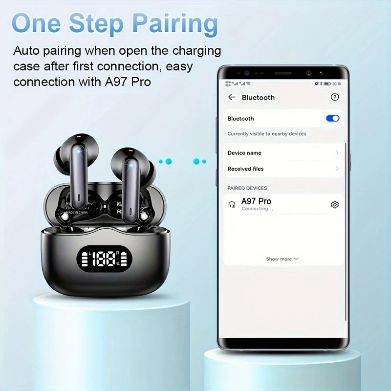 UYUXIO หูฟังไร้สาย 40dB ตัดเสี - Earbuds Anc Wireless บทวิจารณ์และราคา
