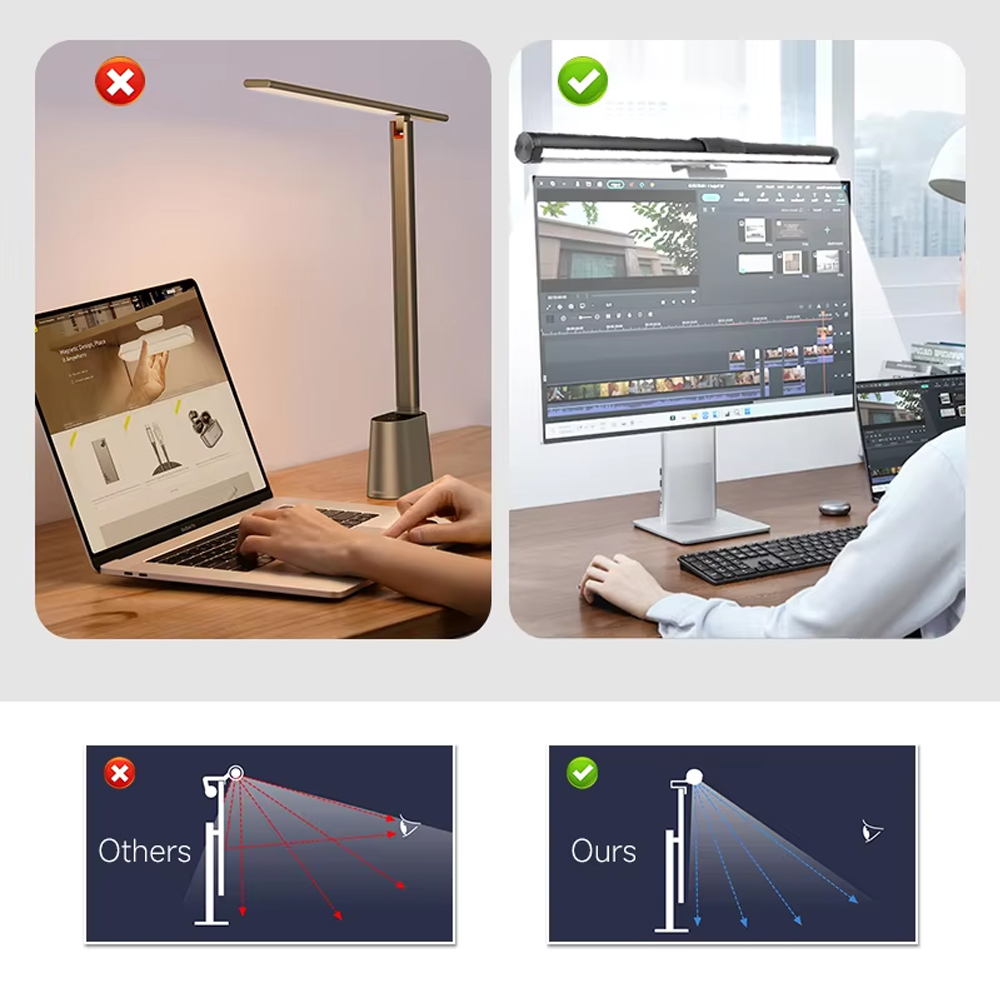 ไฟตกแต่งจอภาพ แถบไฟ LED อัจฉริ - Rgb Desk Lamp Smart บทวิจารณ์และราคา