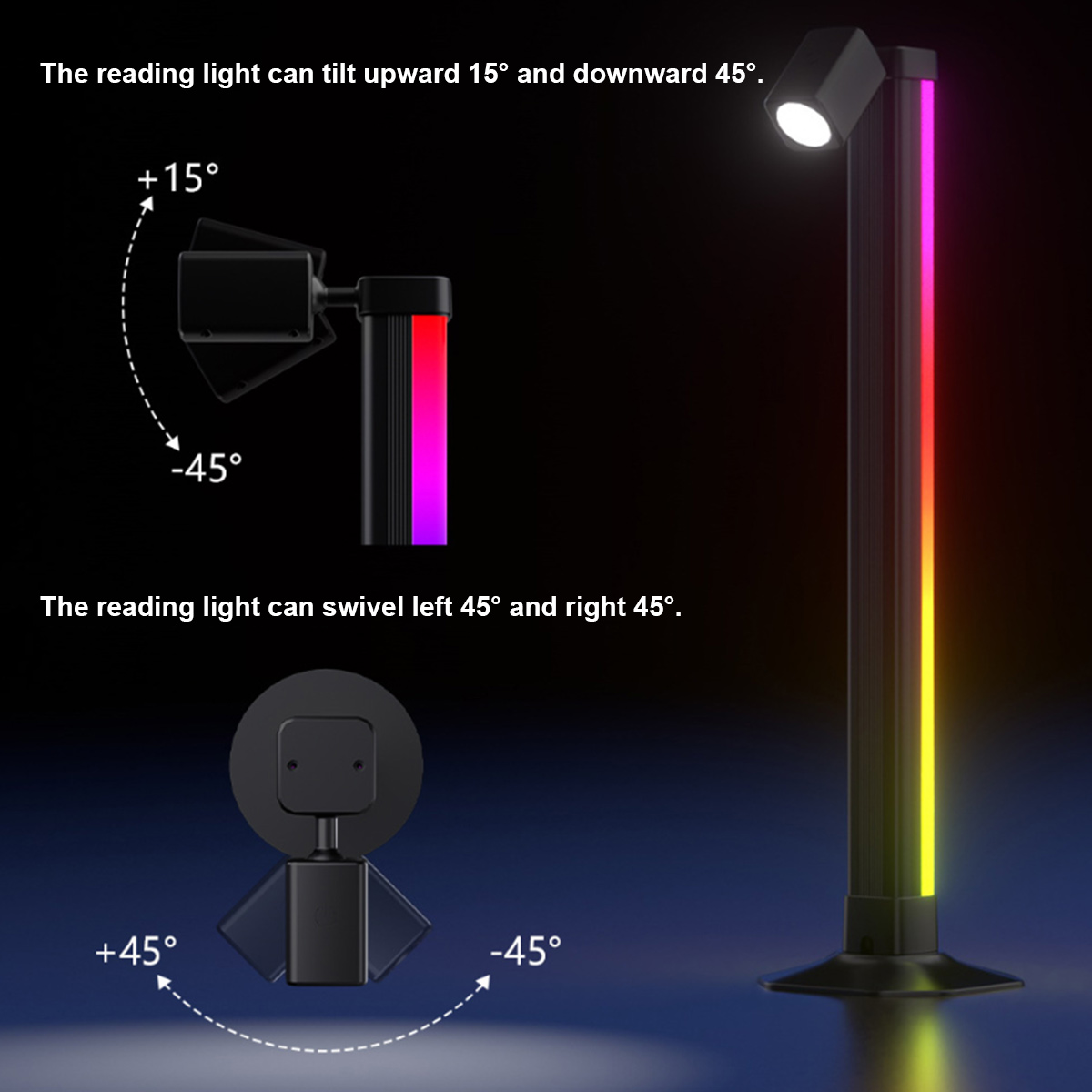 ไฟ LED RGB อัจฉริยะ ควบคุมผ่าน - Rgb Desk Lamp Smart บทวิจารณ์และราคา